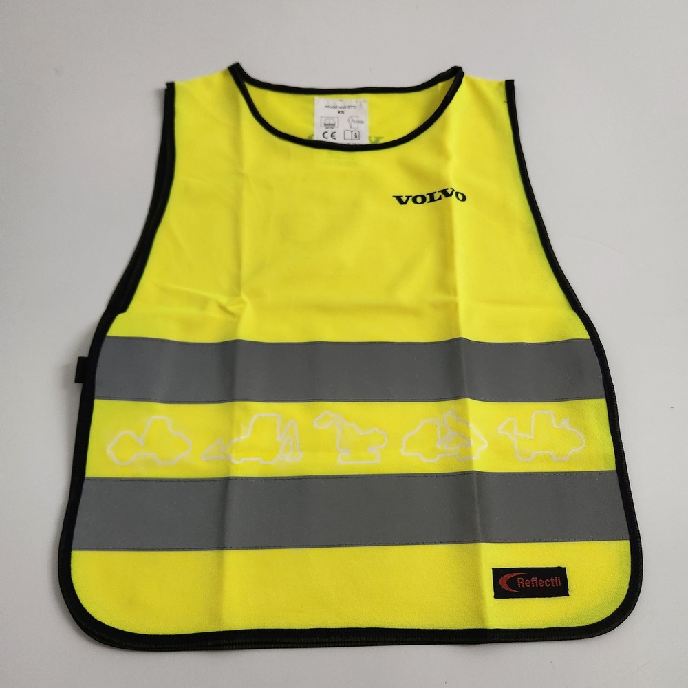 Volvo Reflectil Neon Yellow High Visibility Safety Vest Reflective size XS